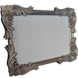 Decorative Photo Frame in Silver Matt Tone, Wood Composite, 6 X 8